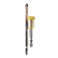 Набор бит кованых PH2, 65 мм /110 мм, с универсальным силовым магнитом 2 штуки, «MAXIMUM»