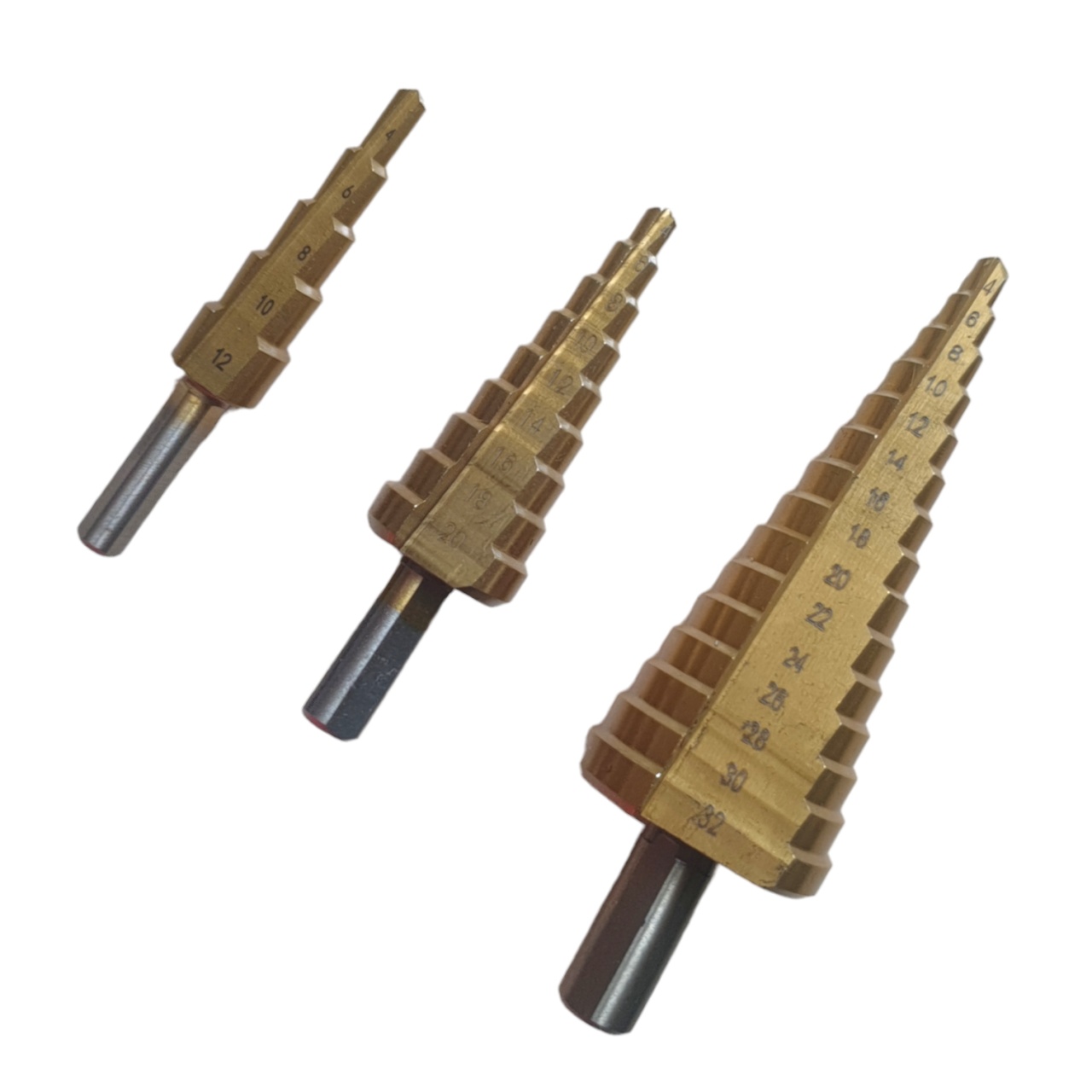Набор сверл ступенчатых по металлу 4-12мм, 4-20мм , 4-32мм (2079) оптом